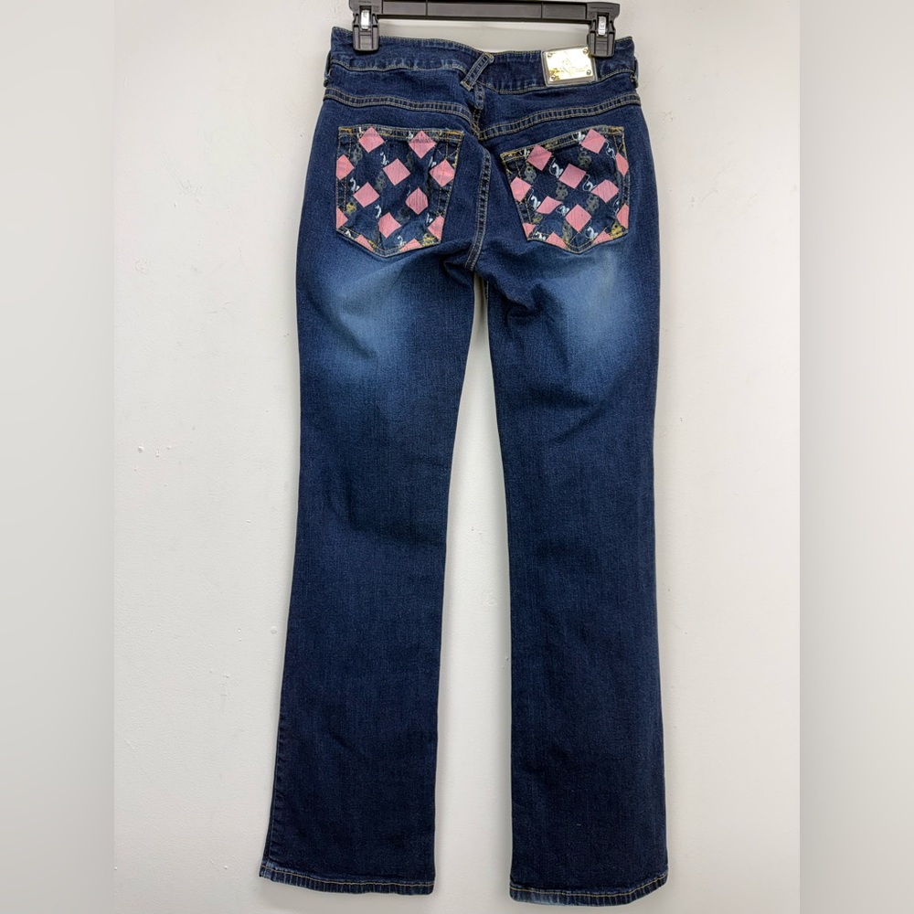 Baby Phat size 5 Junior Women’s 2000s Y2K Blue Denim Low Rise Bootcut Jeans